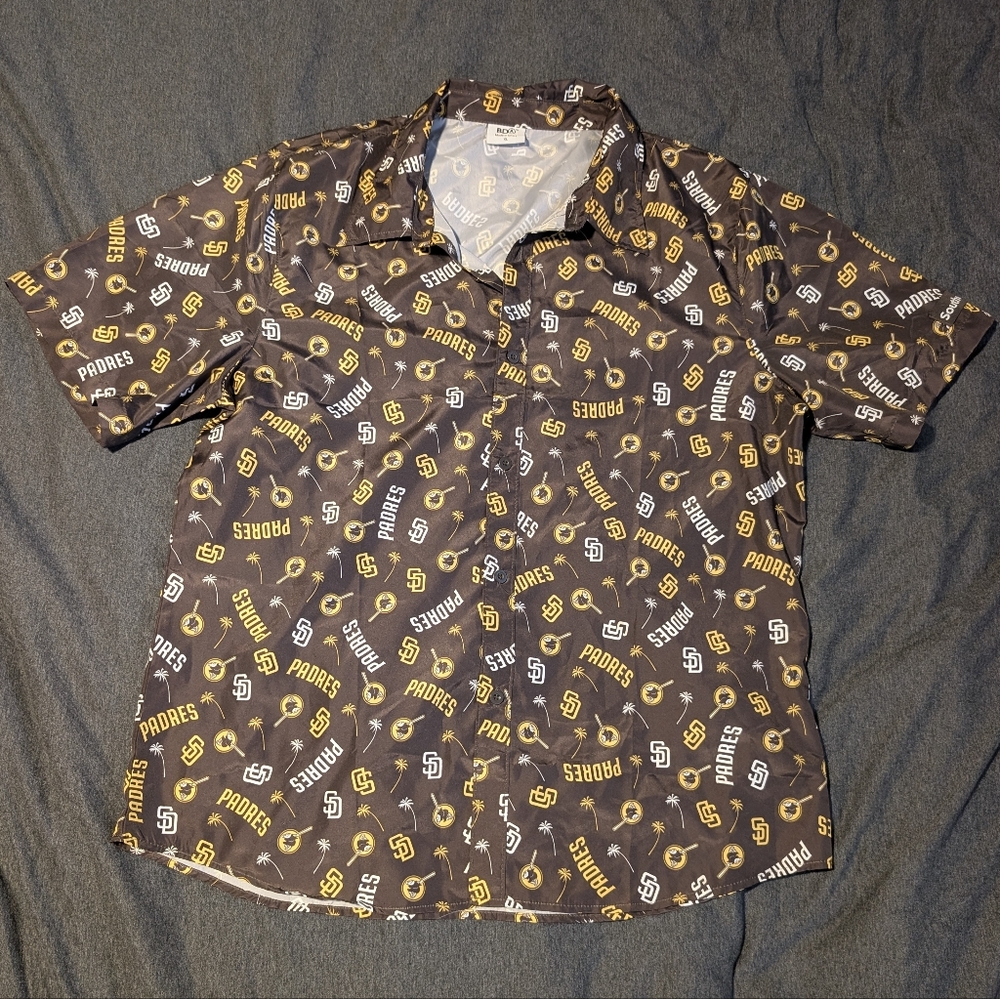 Men's MLB San Diego Padres- Brown and Yellow Top